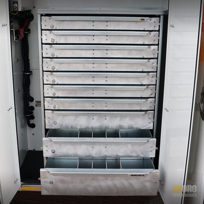 ORO HD Drawer Set | 36.75H x 22W x 19D | 3 1/2 Riser | 7 Drawer | 750-475-012